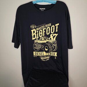 Big Dude Men's Monster Foot Bigfoot Navy Blue Tee Shirt Size 5XLT NWT